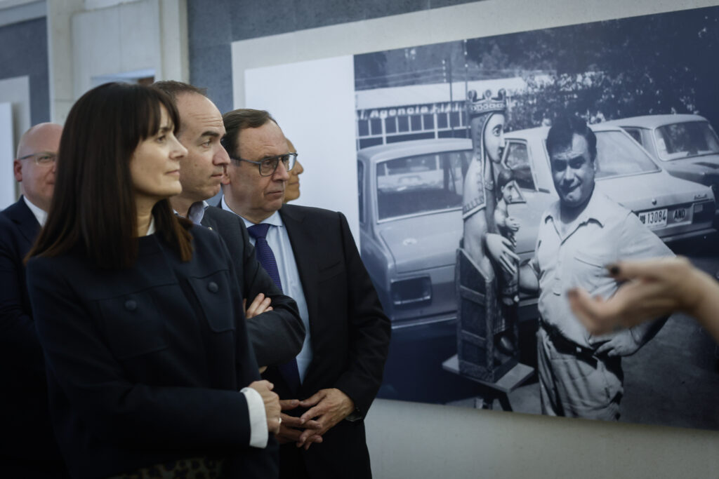 Inauguración de la exposición 'Meritxell renace' en el Santuari de Meritxell.