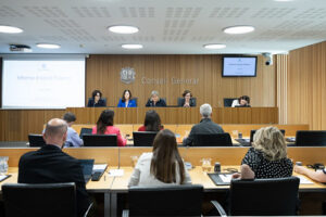Presentación del Informe de Acción Exterior 2025 en Andorra con autoridades presentes