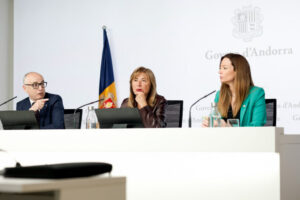 Rueda de prensa del Govern de Andorra sobre inversiones en vivienda y sanidad.