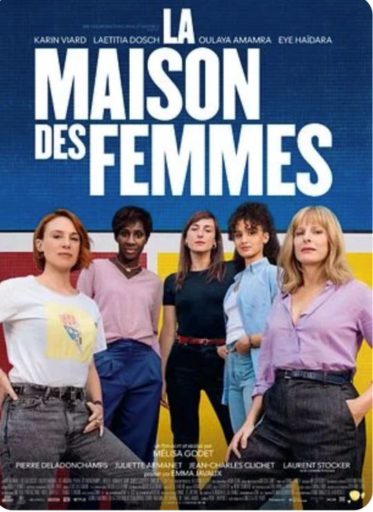 Cartel de la película La Maison des femmes con cinco actrices principales