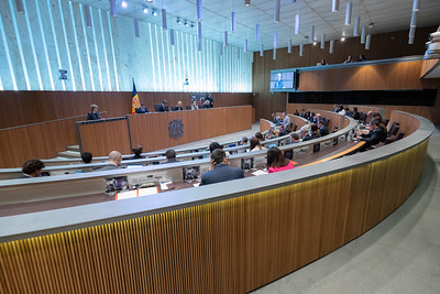 Vista del pleno del Consell General en Andorra durante la sesión del 30 de abril de 2026.