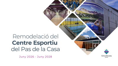 Imagen del proyecto de remodelación del centro deportivo del Pas de la Casa