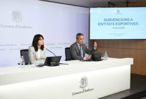Presentación de subvenciones deportivas por el Gobierno de Andorra
