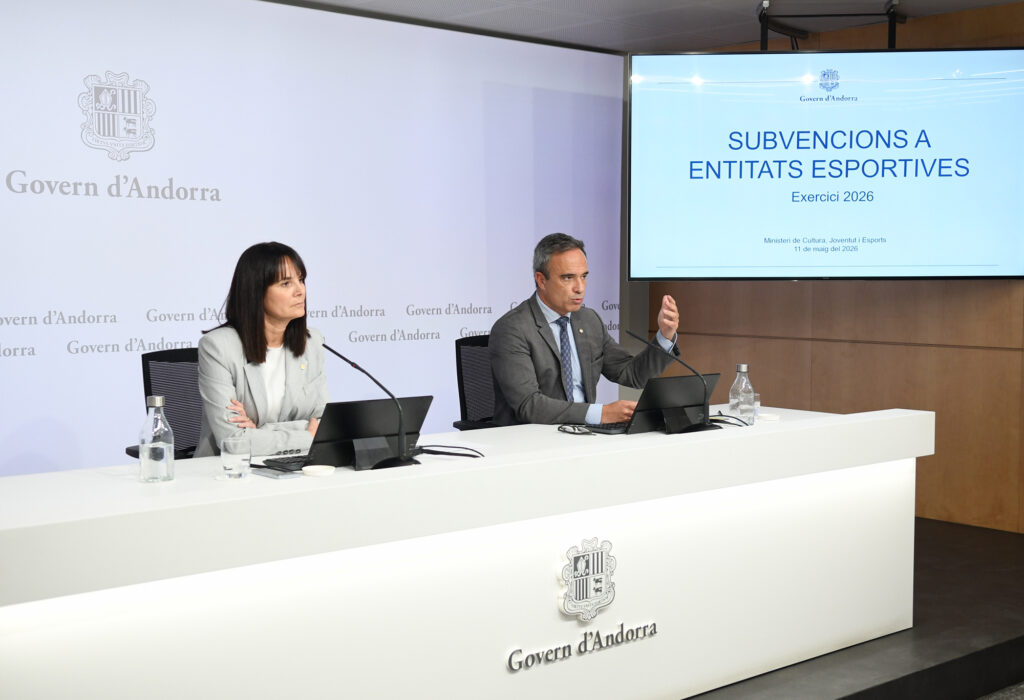 Presentación de subvenciones deportivas por el Gobierno de Andorra