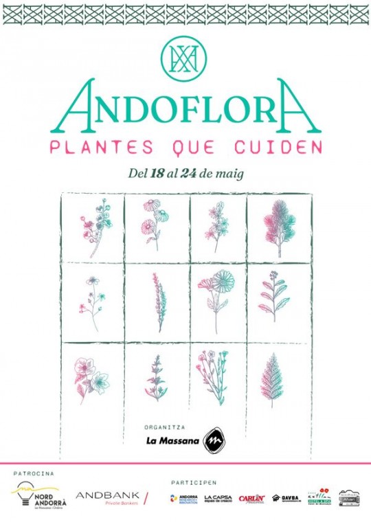 Cartel del evento sobre plantas y bienestar en La Massana
