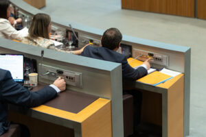 Sesión del Consell General de Andorra discutiendo la ley de arrendamientos