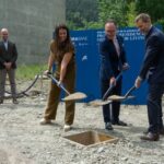 Ceremonia de colocación de la primera piedra del centro sociosanitario en Encamp