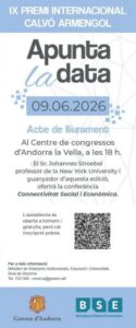 Cartel del IX Premio Internacional Calvó Armengol en Andorra la Vella