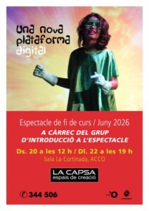 Cartel del espectáculo gratuito de fin de curso en Ordino