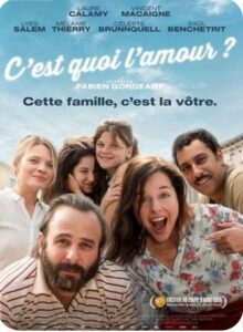 Póster de la película C'est quoi l'amour? con el elenco principal.