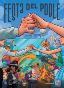 Cartel de la Festa del Poble d'Encamp 2026 con diversas actividades