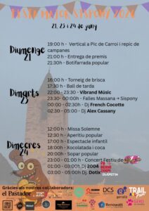 Cartel de la Fiesta Mayor de Sispony 2026 con actividades y fechas