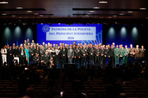 Ceremonia de la Policía de Andorra con reconocimientos al mérito y servicio