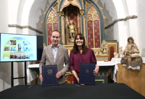 Firma de convenio para la restauración del retablo de Sant Miquel de Prats