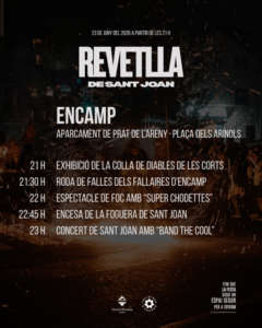 Celebración de la Revetlla de Sant Joan en Encamp con hogueras y espectáculos