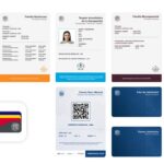 Muestra de credenciales de la Cartera Digital de Andorra con diversas funcionalidades.