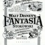 Cartel de la película Fantasía de Disney con personajes animados
