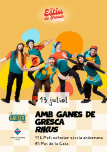 Grupo musical Rikus en un concierto familiar en Pas de la Casa