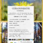 Cartel de la conferencia sobre gastronomía y paisaje en Encamp
