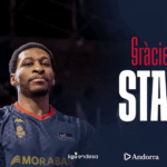 Stan Okoye despidiéndose tras su etapa en el MoraBanc Andorra