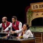 Actores de circo en un espectáculo en La Massana