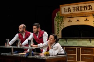 Actores de circo en un espectáculo en La Massana