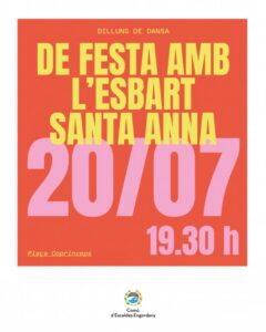 Cartel del espectáculo de danza del Esbart Santa Anna en Escaldes-Engordany