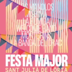 Cartel de la Festa Major de Sant Julià de Lòria con actividades y fechas