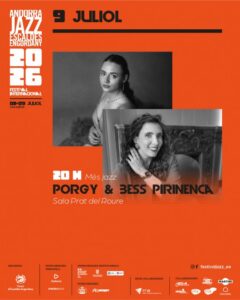 Cartel del concierto Més Jazz Porgy and Bess en Escaldes-Engordany