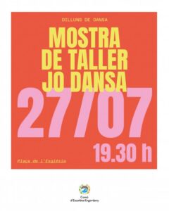 Cartel de la muestra de danza gratuita en Escaldes-Engordany
