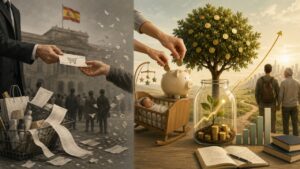Ilustración sobre el patrimonio y la economía familiar en España