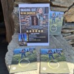 Cartel de actividades de verano en Ordino con folletos sobre patrimonio y naturaleza
