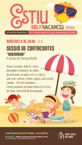 Cartel de sesión de cuentacuentos para niños en Sant Julià de Lòria