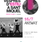 Concierto de la banda Anyway en la plaza de Sant Miquel