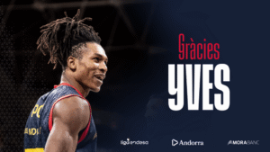 Yves Pons sonriente en su despedida del BC MoraBanc Andorra