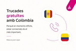 Anuncio de Andorra Telecom sobre llamadas gratuitas a Colombia tras el terremoto