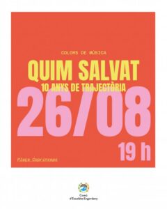 Cartel del concierto de Quim Salvat en Escaldes-Engordany