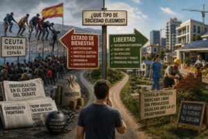 Imagen que ilustra el debate sobre inmigración y bienestar en España.