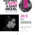 Cartel del concierto de Dj Graden en Encamp durante el verano