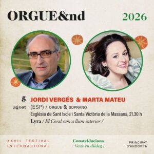 Jordi Vergés y Marta Mathéu en concierto coral en La Massana