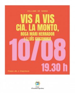 Cartel del evento de danza 'VIS a VIS' en Escaldes-Engordany