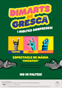 Cartel del espectáculo de magia Enigmàgic en Canillo