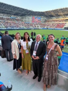 Mònica Bonell en la ceremonia inaugural de los Juegos del Mediterráneo en Taranto 2026