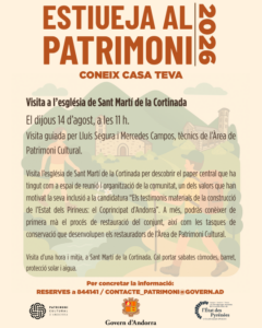 Visita guiada a la iglesia de Sant Martí de la Cortinada en Andorra