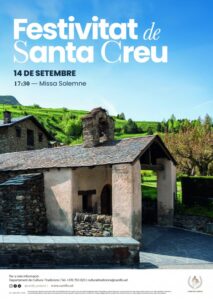 Iglesia de Santa Creu en Canillo durante la festividad