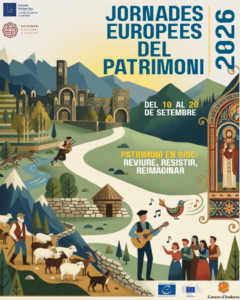 Cartel de las Jornades europees del patrimoni en Andorra
