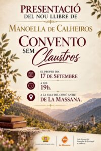 Cartel de presentación del libro de Manoella de Calheiros en La Massana