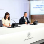 Presentación del programa de becas deportivas en Andorra con dos ponentes