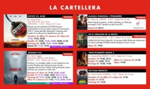 Cartelera de películas en Cinemas Illa Carlemany del 18 al 24 de septiembre de 2026