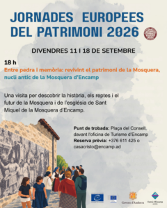 Cartel de las Jornadas Europeas del Patrimonio en La Mosquera, Encamp